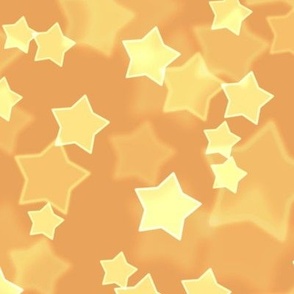 Large Starry Bokeh Pattern - Butterscotch Color