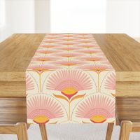 large - aara palm floral - natural/pink