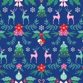 scandinavian christmas/dark blue