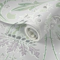 Artichoke Floral French Country Lavender and Green