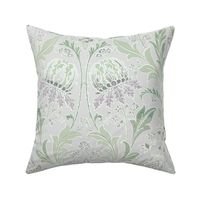 Artichoke Floral French Country Lavender and Green