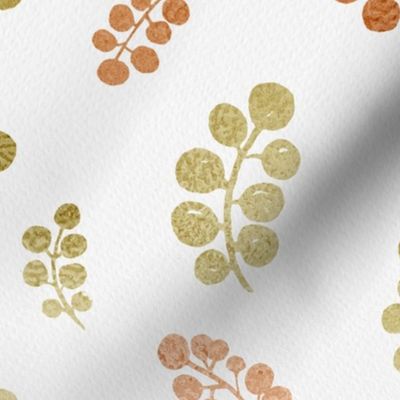 Gold&Copper Berries with Mottled Effect | Large Scale 