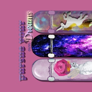 WH-Skateboard -  Pursue Your Own Dream Poster