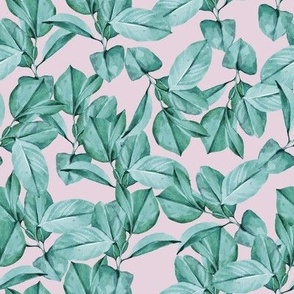 botanical life // pink background // small scale