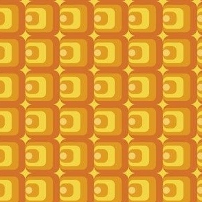 Sunny Retro // Normal Scale // Yellow Background // 60s Style // 70s Style // Hippy Vibe // Retro Geometric