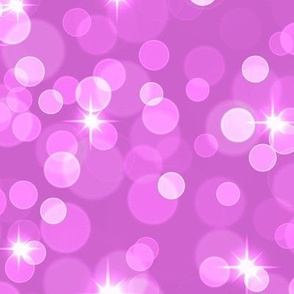 Large Sparkly Bokeh Pattern - Fuchsia Color