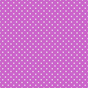Tiny Polka Dot Pattern - Fuchsia and White