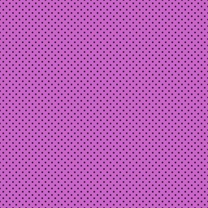 Micro Polka Dot Pattern - Fuchsia and Black