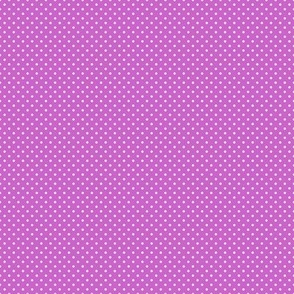 Micro Polka Dot Pattern - Fuchsia and White