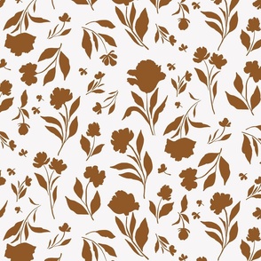 Citrine - Floral Print in Amber