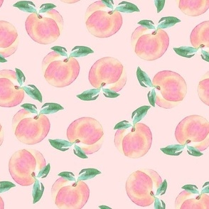 watercolor peaches