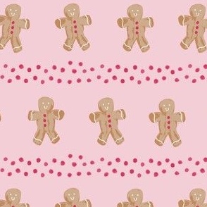 Holiday Collection gingerbread on Pink