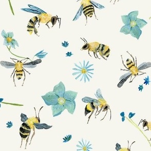 Spring Bees cream {medium}