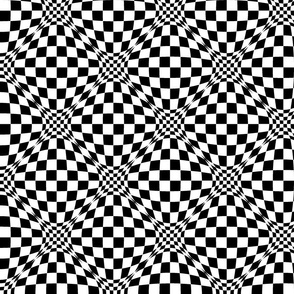 black and white round illusion