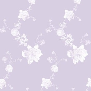 Daphne pastel mauve floral dress
