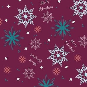 Festive December Christmas pattern