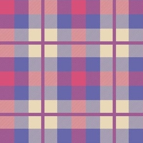 8´´ Very peri and purple red plaid in Pantonecoty2022 pantone color of the year 2022 Medium scale
