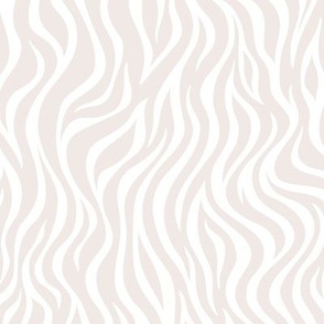 Zebra Stripe Pattern - Champagne and White