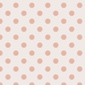 Polka Dot Pattern - Champagne and Blushing Rose