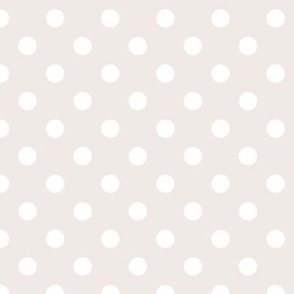 Polka Dot Pattern - Champagne and White