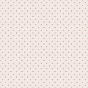 Tiny Polka Dot Pattern - Champagne and Blushing Rose