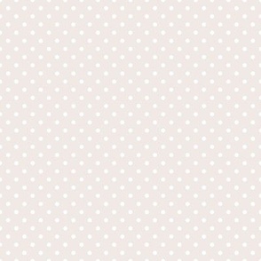 Tiny Polka Dot Pattern - Champagne and White