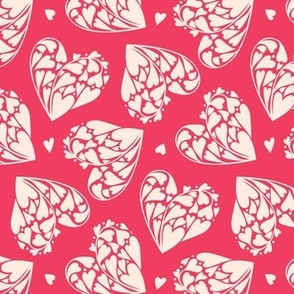 Heartfilled Hearts - Berry* (medium)