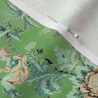 Chinese Silk Chinoiserie Green