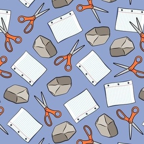Rock Paper Scissors - Periwinkle - fun games - LAD21