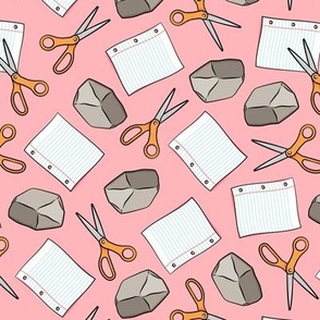 Rock Paper Scissors - pink - fun games - LAD21