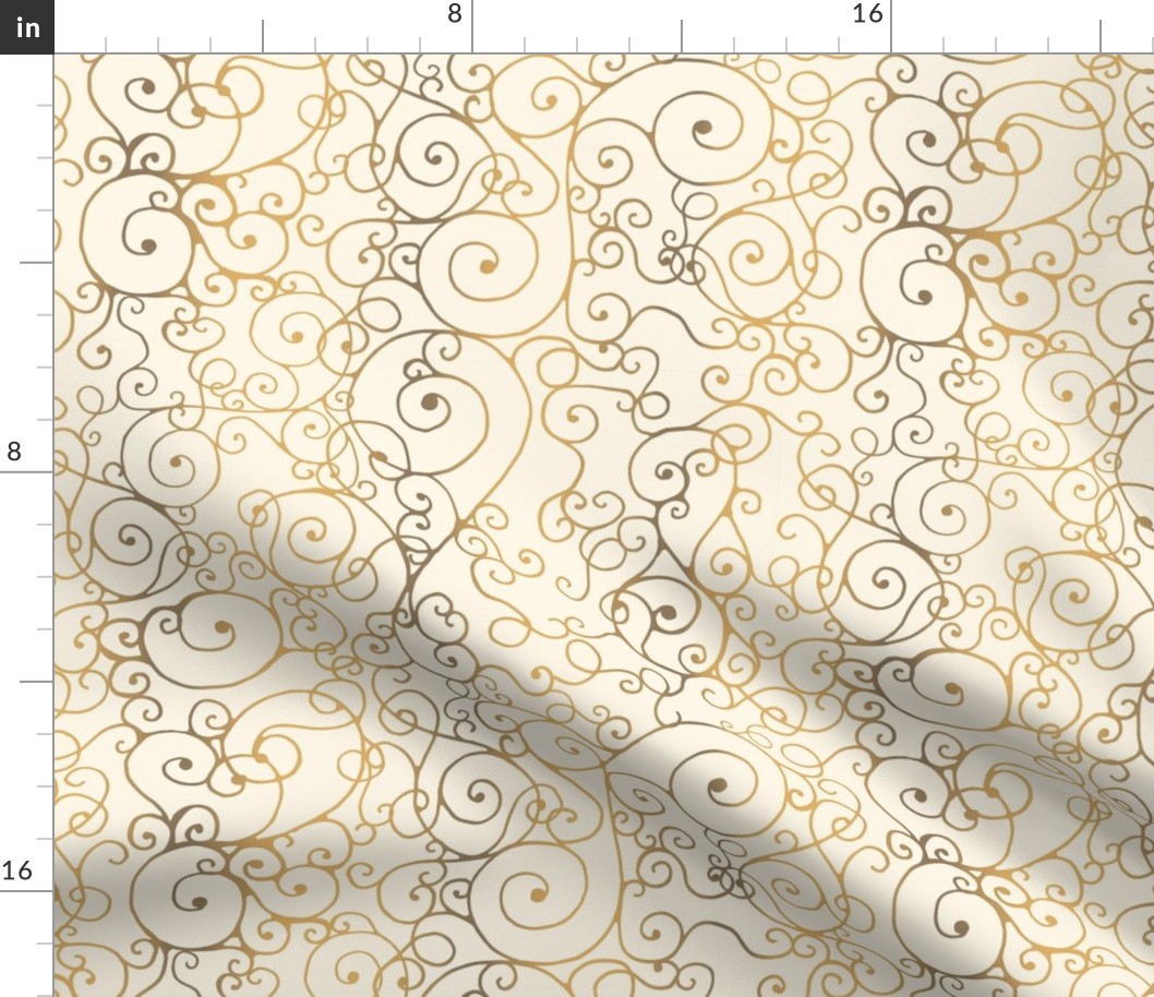 Yellow and Gold Swirls