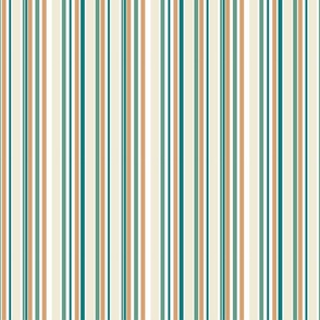 Neutrals blue green stripes