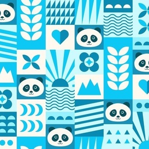 For the Love of Pandas - Blue // Med