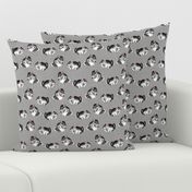 Adorable Chinchillas on Textured Grey by Brittanylane