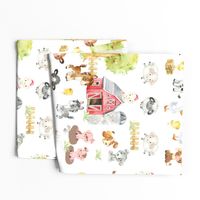 Watercolor Farm Animals Nursery