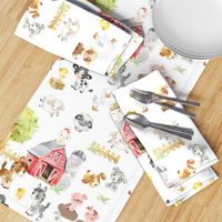 Watercolor Farm Animals Nursery