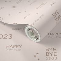 Happy new year 2023 - typography abstract minimalist text design SMALL