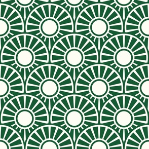 Flower Geometric Pattern. Seamless Background. White And Green Ornament.  Ornament For Fabric, Wallpaper, Packaging, Decorative Print Stock Photo,  Picture And Royalty Free Image. Image 134639930.