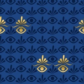 Art Deco Eyes blue