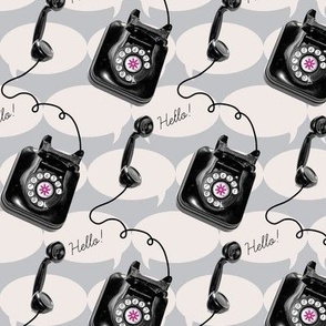 Hanging on the Telephone (Licorice) || retro rotary phones