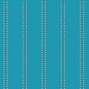 Subtle Teal Verticle Diamond Stipes