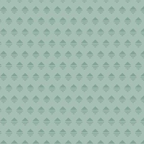 Mirage Glyph: Celadon Blue Green Rustic Geometric, Art Deco, Native American, Lodge