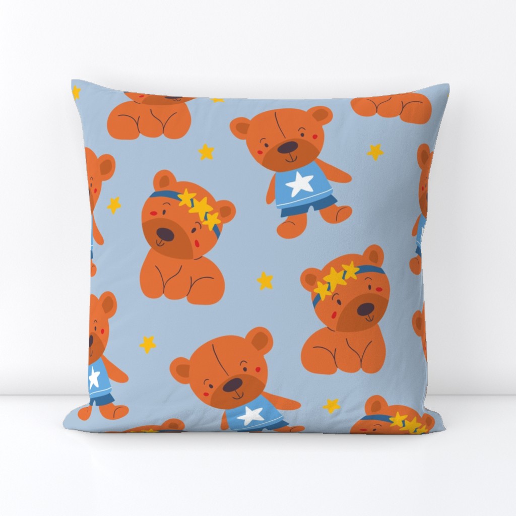 cute teddy bear with stars