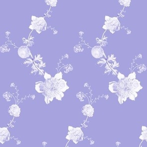 Lilac romantic floral (#A6A3DE)