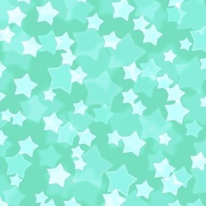 Starry Bokeh Pattern - Aqua Mint Color