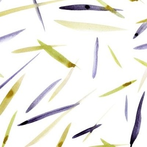Mustard and purple fortune lines - watercolor abstract brush stroke - painted minimal texture - scandi abstraction a782-2