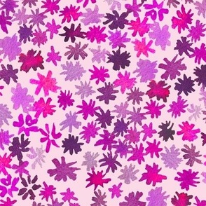 Fleurs de Provence // Magenta on Blush