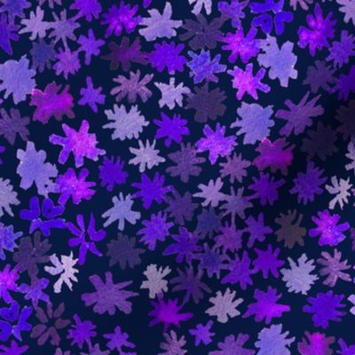 Fleurs de Provence // Blue Violets on Navy