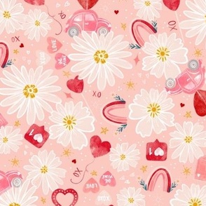 Love Bug on Pink Valentines Collection By Kim Henrie