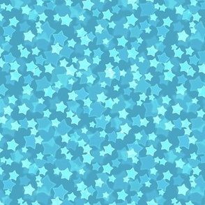 Small Starry Bokeh Pattern - Blueberry Sorbet Color